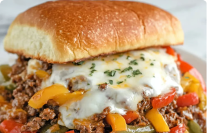 Philly Cheesesteak Sloppy Joes