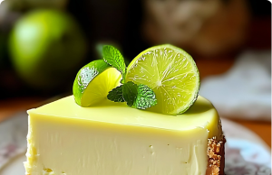 Refreshing Lime Mousse Cheesecake