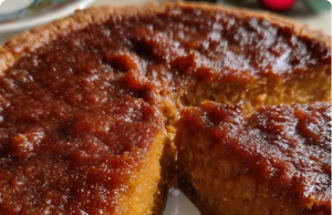 Rum Glazed Jamaican Jerk Sweet Potato Pie