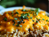 Savory Beef and Rice Bake with Cheddar Melt