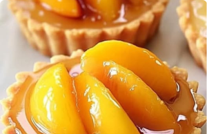 Mini Brown Butter Peach Tarts
