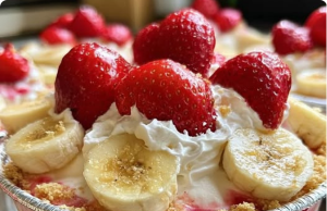 Strawberry Cheesecake Banana Pudding
