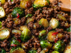 Ground Beef and Brussels Sprouts