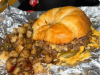 Steak Breakfast Sandwich with Home Fries