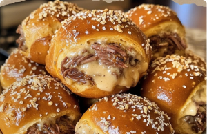 Smoked Brisket & Beer Cheese Pretzel Bombs