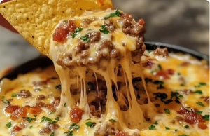 Bacon Cheeseburger Queso Dip