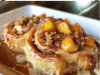 Peach Cobbler Cinnamon Rolls