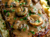 Salisbury Steak Meatloaf with Mushroom Gravy