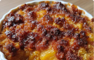 Pineapple Rum Sweet Potato Cobbler