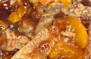 Double Crust Brown Butter Peach Cobbler