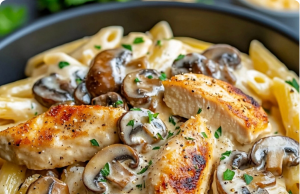 Heavenly Chicken Mushroom Pasta