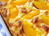 Peaches & Cream Cottage Cheese Breakfast Bake