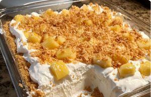 No-Bake Pineapple Cream Dessert