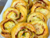 Ham and Cheese Puff Pastry Pinwheels