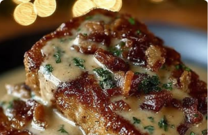 Country Fried Pork Chops with Bacon Gravy