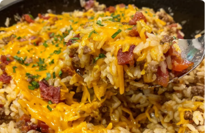Bacon Cheeseburger Rice