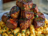 Garlic Butter Steak Bites Over Creamy Pepper Jack Penne