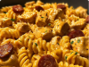 One-Pot Smoky Cheddar Ranch Chicken Sausage Pasta