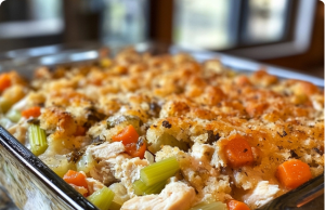 Chicken Dressing Casserole