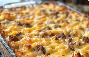 Sausage Egg Hash Brown Bake