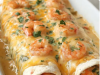 Shrimp Enchiladas with Cream Sauce