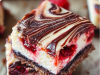 Raspberry Nutella Swirl Cheesecake Bars