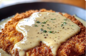 Crispy Buttermilk Chicken Fried Steak with Country Gravy