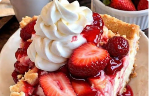 Strawberry Cheesecake Dump Cake