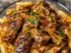 Cajun Steak Penne with Ranch Honey Cheese Sauce