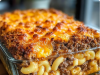 Mac and Cheese Meatloaf Casserole