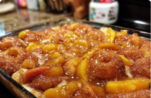 Krispy Kreme Peach Cobbler