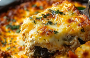 Poblano Pepper and Cheese Casserole