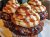 Smoky Bourbon BBQ Bacon-Wrapped Meatloaf Cupcakes with Mashed Potato Frosting