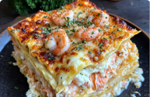 Seafood Lasagna with Shrimp and Crab