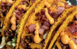 Loaded Bacon Cheeseburger Tacos