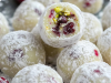 White Chocolate Cranberry Pistachio Truffles