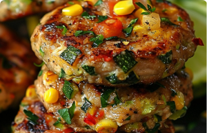 Mediterranean Chicken Burgers with Greek Yogurt Sauce