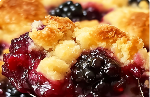 Warm and Sweet Blackberry Cobbler