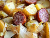 Slow Cooker Cabbage, Potatoes, and Smoked Sausage