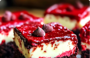 Red Velvet Cream Cheese Brownies