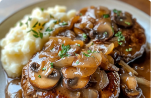 Bobby Flay–Inspired Salisbury Steak