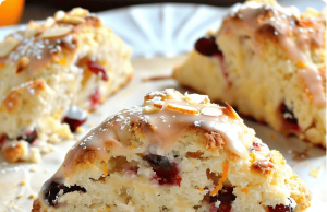 Cranberry Orange Scones (Keto and Grain-Free)