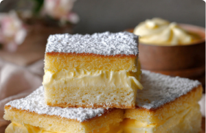 Vanilla Custard Cream Squares