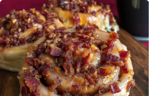 Bourbon Maple Bacon Cinnamon Rolls