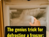 Trick to Defrost a Freezer: The Ice Will Disappear Without Unplugging It