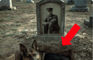 Everyone Thought This Dog Was Mourning Her Owner…