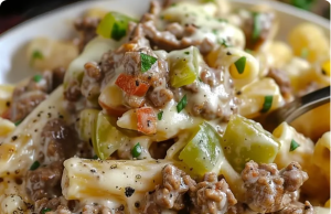 Philly Cheesesteak Pasta