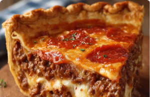 Meat Lover’s Deep-Dish Pepperoni Pie: The 30-Minute Game Day Showstopper