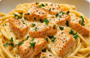 Creamy Garlic Salmon Pasta: The 25-Minute Weeknight Savior That Tastes Like a Michelin Secret (No Broken Sauce!)
