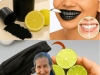 Lemon and Charcoal Teeth Whitening